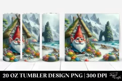 Fairy Tale Gnome Beach Wear Digital Painting | 20 oz Tumbler Product Image 1