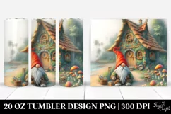 Fairy Tale Gnome Beach Wear Digital Painting | 20 oz Tumbler Product Image 1