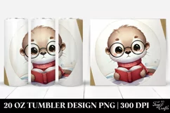 Cute Baby Otter Image | 20 oz Tumbler Product Image 1