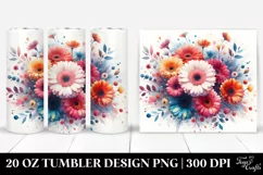 Vibrant Abstract, Watercolor 20 Oz Tumbler Product Image 1