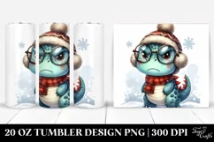 Angry Dinosaur with es 20 Oz Tumbler Product Image 1