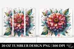 stained glass zinnia with metallic insertions | 20 oz Product Image 1