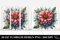 stained glass zinnia with metallic insertions | 20 oz Product Image 1