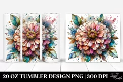 stained glass zinnia with metallic insertions | 20 oz Product Image 1
