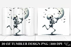 Simple Skeleton Clipart, High-Res 20 Oz Tumbler Product Image 1