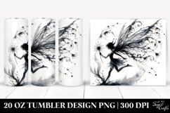 Gothic Fairy Watercolor Clipart, Transparent 20 Oz Tumbler Product Image 1