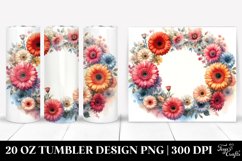 Vibrant Gerbera Horizontal Frame | 20 oz Tumbler Product Image 1