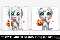 Funny Mummy with Pumpkins 20 Oz Tumbler Product Image 1