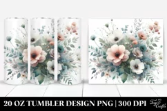 Washed Floral Tumbler | 20 oz Tumbler Product Image 1