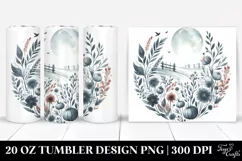 Simple Washed Watercolor with Skeleton | 20 oz Tumbler Product Image 1