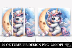 Baby Unicorn Baseball | 20 Oz Tumbler Product Image 1