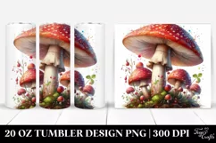 Detailed Mushroom Tumbler Product Image 1