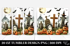 Simple Graveyard Clipart, High-Res 20 Oz Tumbler Product Image 1