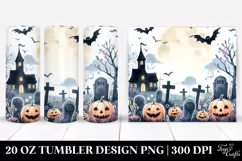 Simple Graveyard Clipart, High-Res 20 Oz Tumbler Product Image 1