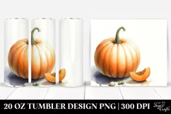 Colorful Pumpkin Watercolor | 20 oz Tumbler Product Image 1