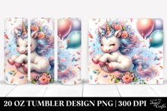 Tumbling Baby Unicorn | 20 Oz Tumbler Product Image 1