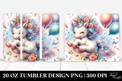 Tumbling Baby Unicorn | 20 Oz Tumbler Product Image 1
