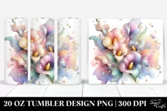 Abstract Sweet Pea, High-Res 20 Oz Tumbler Product Image 1