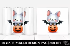 Simple Bat Clipart, High-Res 20 Oz Tumbler Product Image 1