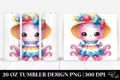 Colorful Cute Baby Octopus | 20 Oz Tumbler Product Image 1