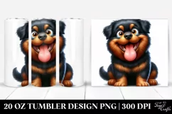 Crazy Looking Rottweiler | 20 Oz Tumbler Product Image 1