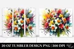 Vibrant Narcissus Bouquet | 20 Oz Tumbler Product Image 1