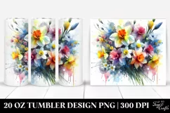 Vibrant Narcissus Bouquet | 20 Oz Tumbler Product Image 1