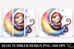 Colorful Baby Monkey Moon | 20 Oz Tumbler Product Image 1