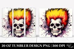 Retro Halloween Image with Skull Bart Simpson | 20 oz Product Image 1