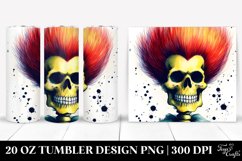 Retro Halloween Image with Skull Bart Simpson | 20 oz Product Image 1