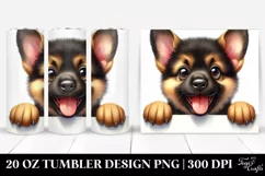 Cute Funny German Shepherd | 20 Oz Tumbler Product Image 1
