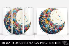 Colorful Wimsicall Moon | 20 Oz Tumbler Product Image 1