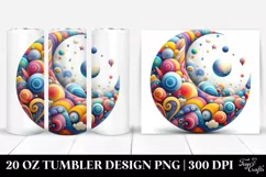 Colorful Wimsicall Moon | 20 Oz Tumbler Product Image 1