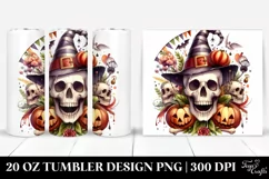 Funny Skull Clipart, High-Res 20 Oz Tumbler Product Image 1