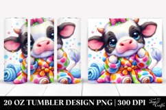 Smiling Baby Cow in Bath Robe 20 Oz Tumbler Product Image 1