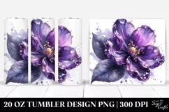 20 Oz Tumbler Sublimation | -Like Violet Metallic Insertions Product Image 1