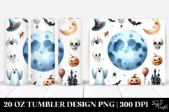 Watercolor Halloween Moon 20 Oz Tumbler Product Image 1