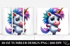 Cute Baby Unicorn Dancing | 20 oz Tumbler Product Image 1