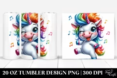 Baby Unicorn Dancing | 20 oz Tumbler Product Image 1