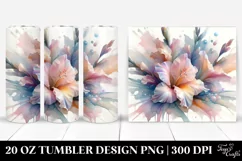 Abstract Glossy Gladiolus 20 Oz Tumbler Product Image 1
