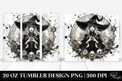 Excited Gothic Witch Tumbler | 20 oz Tumbler Product Image 1
