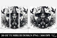 Excited Gothic Witch Tumbler | 20 oz Tumbler Product Image 1