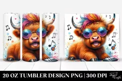 Baby Highlandcow Playing | 20 oz Tumbler Product Image 1