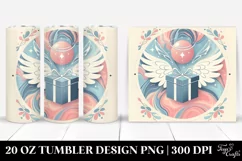 Gift Box with Angel Crown, Fun 20 Oz Tumbler Product Image 1