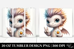 Stylish Dragon, Winter 20 Oz Tumbler Product Image 1
