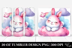 Smiling Baby Bunny Cloud | 20 Oz Tumbler Product Image 1