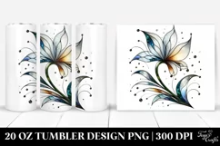 Stained Snowdrop Metallic Marble | 20 Oz Tumbler Product Image 1
