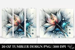 Stained Snowdrop Metallic Marble | 20 Oz Tumbler Product Image 1