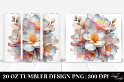 Detailed Pastel Glossy Freesia Tumbler Product Image 1