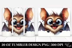 Crazy Looking Fur Funny Bat | 20 Oz Tumbler Product Image 1